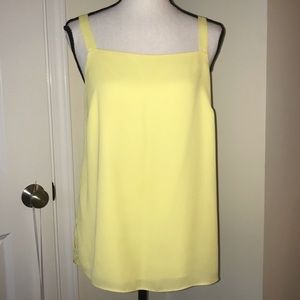 💟2/$10💟 yellow polyester tank w/lining 💛NWOT💛